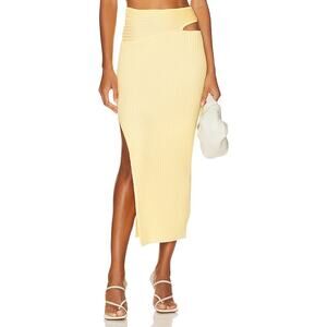 Sovere 'Rythem' Gold Knit Skirt Size M